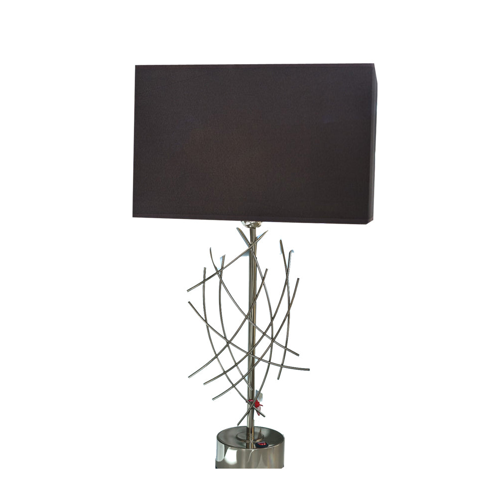 table lamp wire No. 119 with solitaire gold lampshade