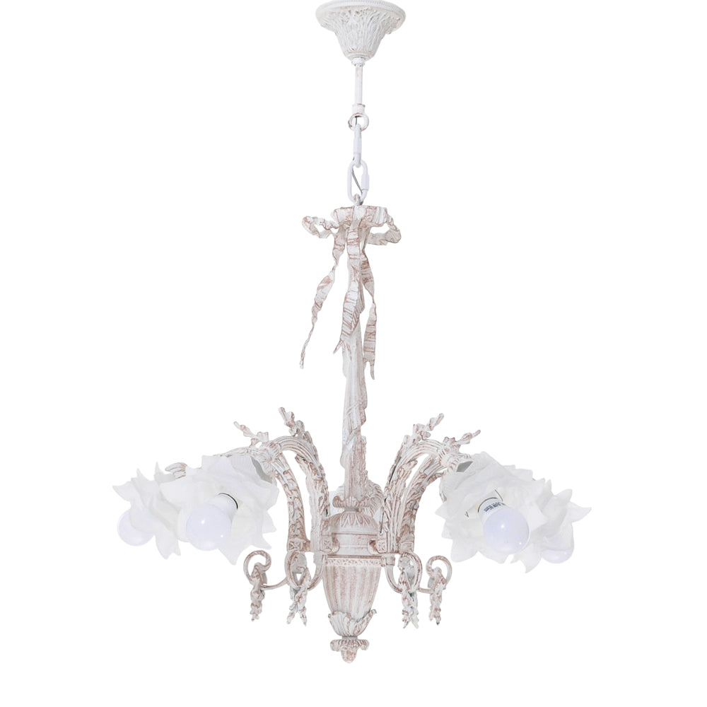 Neirin 5 Lights Whitey Chandelier