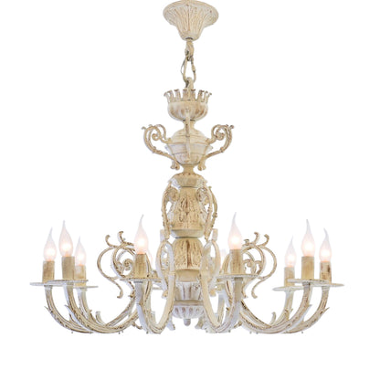 Wow 10 bulbs whitey chandelier