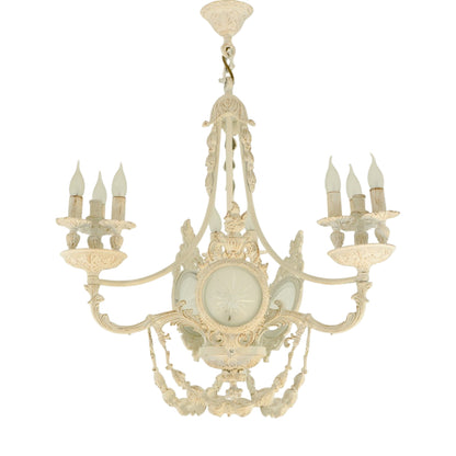 Wahg Chandelier, 9 Lights, Aluminum, 70×90cm - Whitey