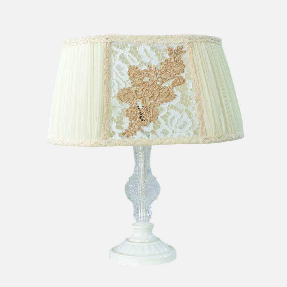 Arianna Table Lamp, 1 Light, Aluminum, Whitey - اباجورة أريانا، 1 لمبة، ألومنيوم، وايتي