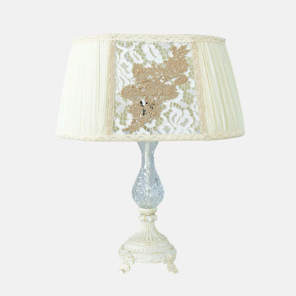 Angelina Table Lamp, 1 Light, Aluminum, Whitey - اباجورة أنجلينا، 1 لمبة، ألومنيوم، وايتي