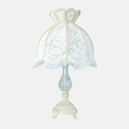 Angelina Table Lamp, 1 Light, Aluminum, Whitey - اباجورة أنجلينا، 1 لمبة، ألومنيوم، وايتي