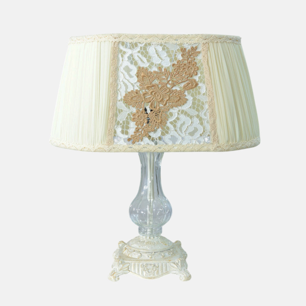 Melina Table Lamp, 1 Light, Aluminum, Whitey - اباجورة ميلينا، 1 لمبة، ألومنيوم، وايتي