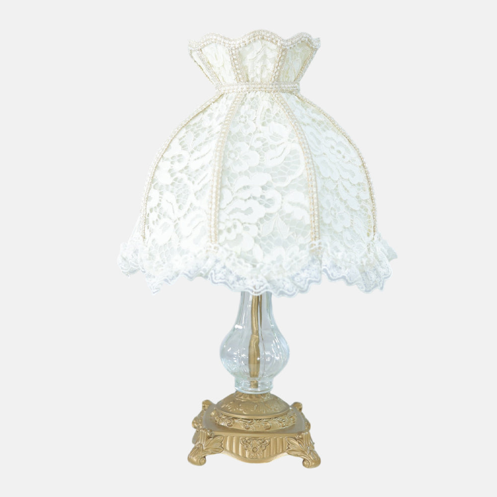 Loretta Table Lamp, 1 Light, Aluminum, Antique - اباجورة لوريتا، 1 لمبة، ألومنيوم، أنتيك