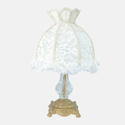 Loretta Table Lamp, 1 Light, Aluminum, Antique - اباجورة لوريتا، 1 لمبة، ألومنيوم، أنتيك