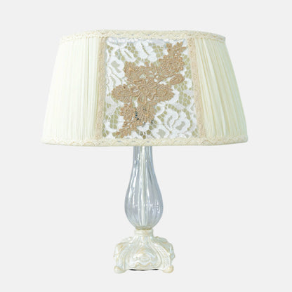 Louisa Table Lamp, 1 Light, Aluminum, Whitey - اباجورة لويزا، 1 لمبة، ألومنيوم، وايتي