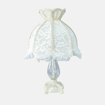 Louisa Table Lamp, 1 Light, Aluminum, Whitey - اباجورة لويزا، 1 لمبة، ألومنيوم، وايتي