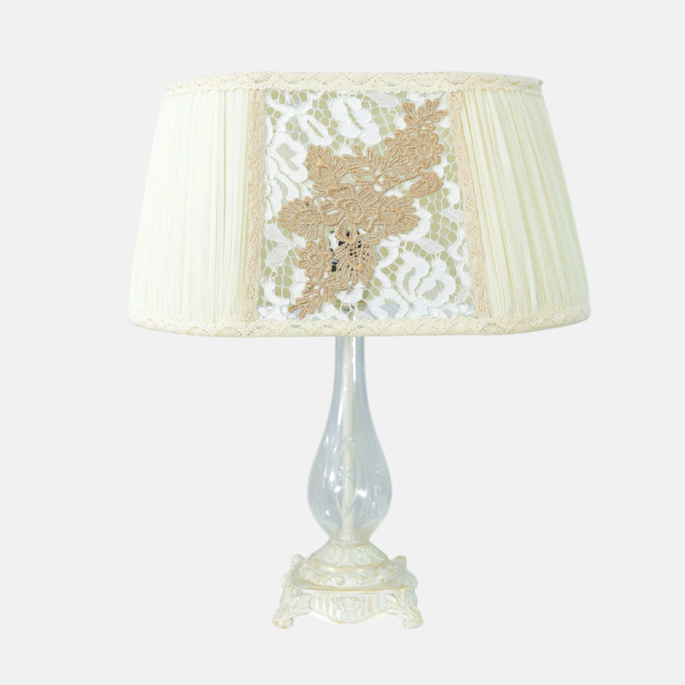 Adele Table Lamp, 1 Light, Aluminum, Whitey - اباجورة أديل، 1 لمبة، ألومنيوم، وايتي