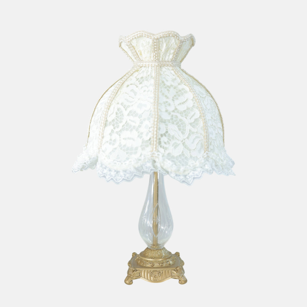 Evelyn Table Lamp, 1 Light, Aluminum, Antique - اباجورة إيفلين، 1 لمبة، ألومنيوم، أنتيك