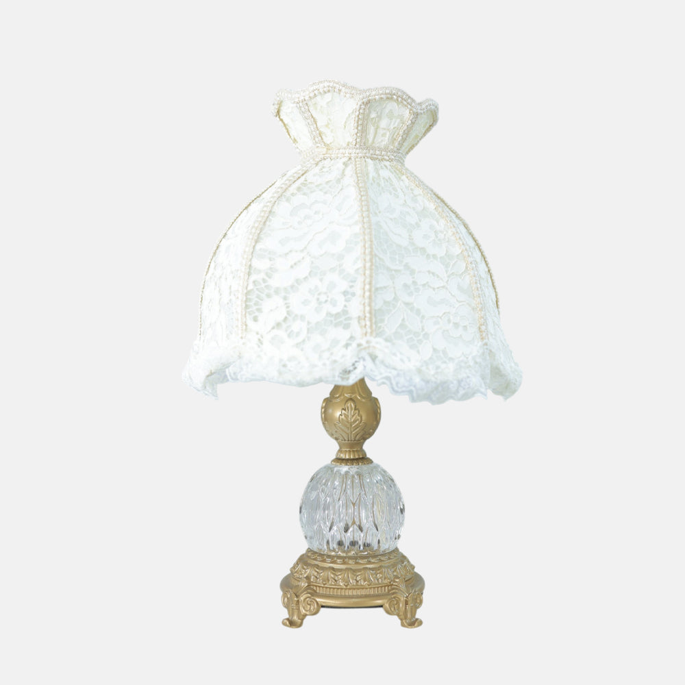 Victoria Table Lamp, 1 Light, Aluminum, Antique - اباجورة فيكتوريا، 1 لمبة، ألومنيوم، أنتيك