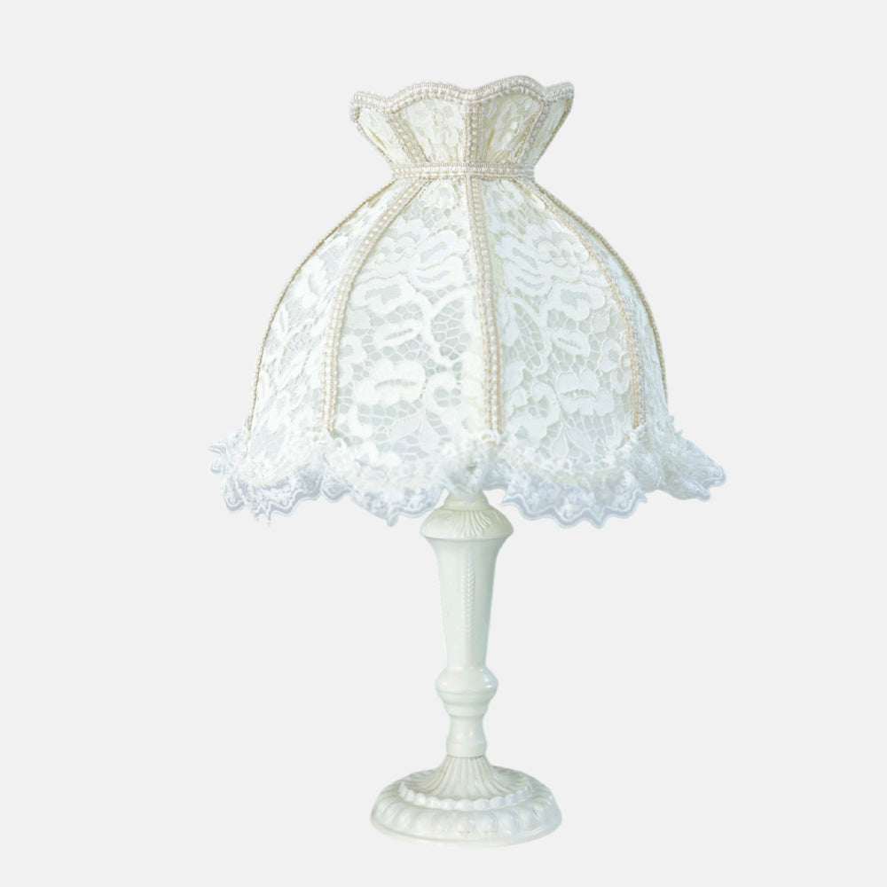 Coralia Table Lamp, 1 Light, Aluminum, Whitey - اباجورة كوراليا، 1 لمبة، ألومنيوم، وايتي