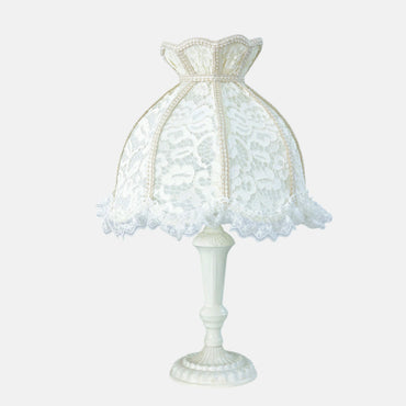 Coralia Table Lamp, 1 Light, Aluminum, Whitey - اباجورة كوراليا، 1 لمبة، ألومنيوم، وايتي