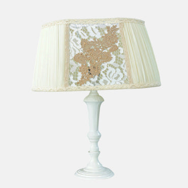 Valentina Table Lamp, 1 Light, Aluminum, Whitey - اباجورة فالنتينا، 1 لمبة، ألومنيوم، وايتي