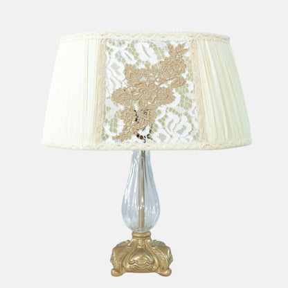 Annabella Table Lamp, 1 Light, Aluminum, Antique - اباجورة أنابيلا، 1 لمبة، ألومنيوم، أنتيك