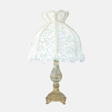 Annabella Table Lamp, 1 Light, Aluminum, Antique - اباجورة أنابيلا، 1 لمبة، ألومنيوم، أنتيك