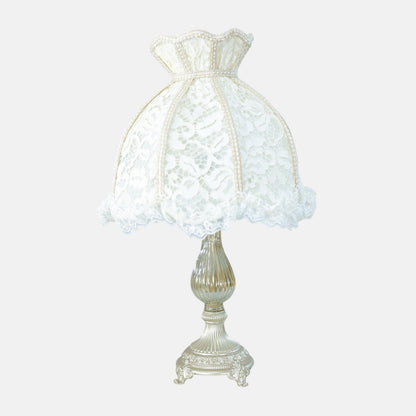 Camellia Table Lamp, 1 Light, Aluminum, Champagne - اباجورة كاميليا، 1 لمبة، ألومنيوم، شامبين