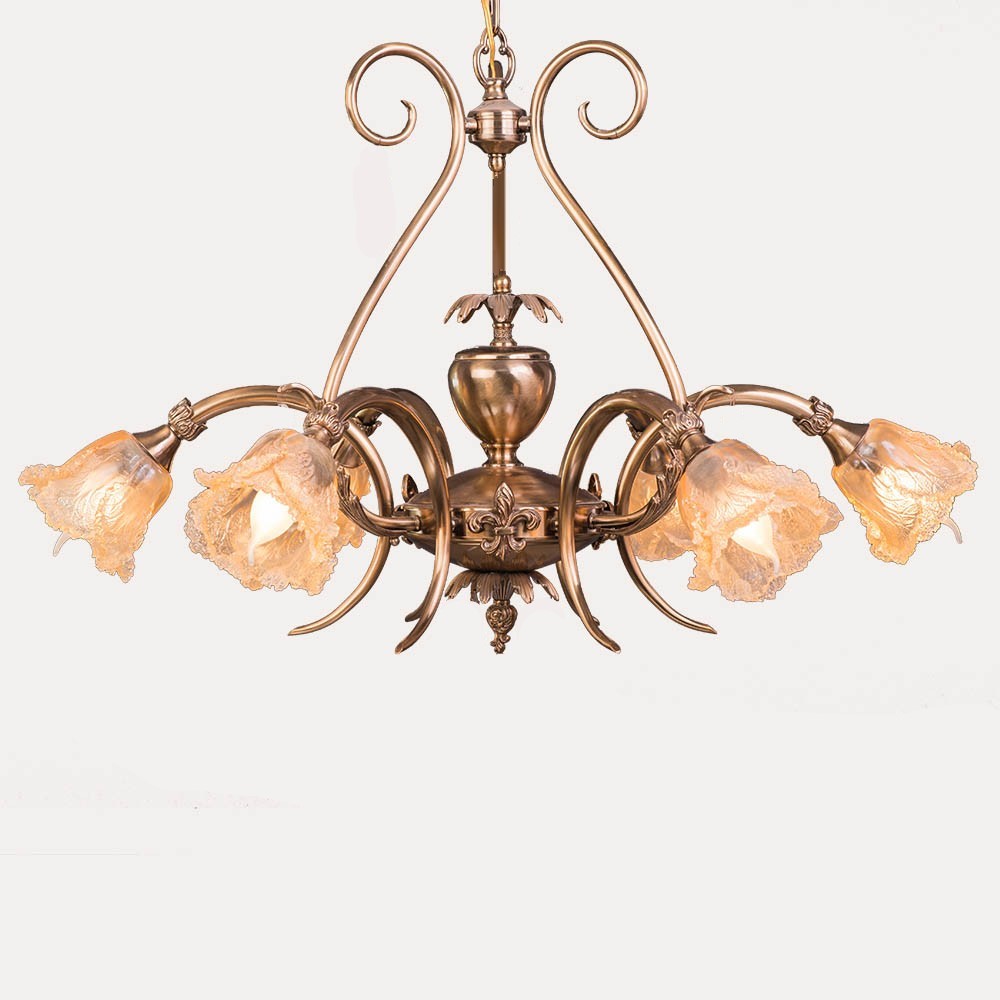 Lychee chandelier, 6 lamps - Oxide