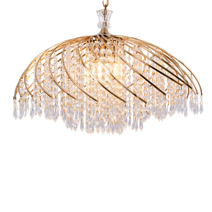نجفه لولي، 6 لمبة، معدن، 66×60 سم دهبي من قنديل مصر - Loly Chandelier, 6 Lights, Metal, 66×60cm Gold|Kandil Egypt