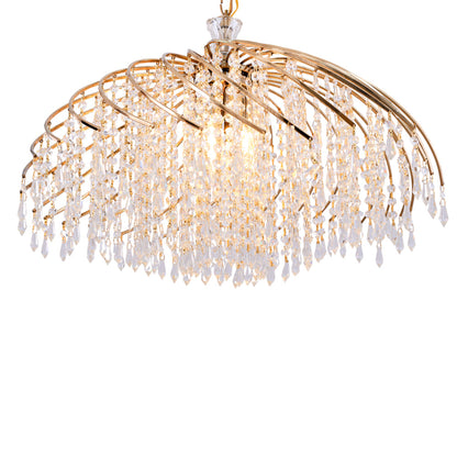 نجفه لولي، 6 لمبة، معدن، 66×60 سم دهبي من قنديل مصر - Loly Chandelier, 6 Lights, Metal, 66×60cm Gold|Kandil Egypt