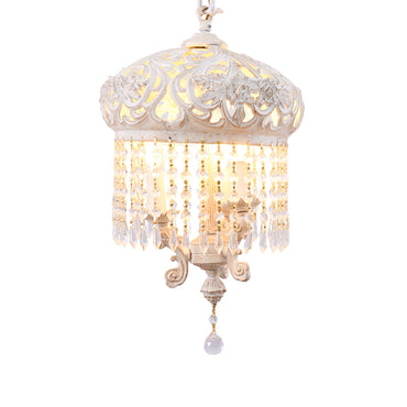 معلقة، 3 لمبة، المونيوم، 26×62 سم وايتي من قنديل مصر - Lantern, 3 Lights, Aluminum, 26×62cm Whitey|Kandil Egypt