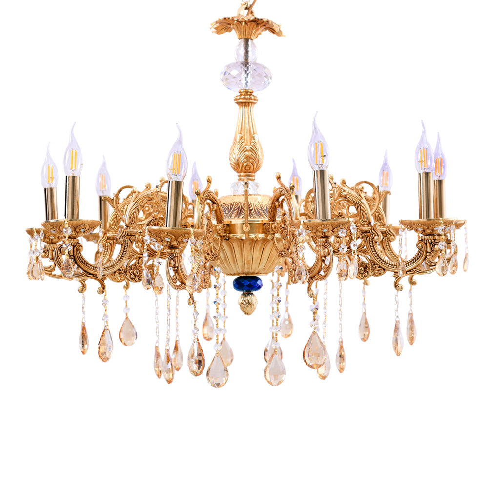 نجفه عيون، 10 لمبة، المونيوم، 80×80 سم دهبي من قنديل مصر - Eyes Chandelier, 10 Lights, Aluminum, 80×80cm Gold|Kandil Egypt