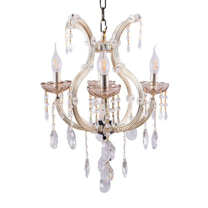 نجفه ماري، 4 لمبة، معدن، 40×60 سم شامبين من قنديل مصر - Marry Chandelier, 4 Lights, Metal, 40×60cm Champagne|Kandil Egypt