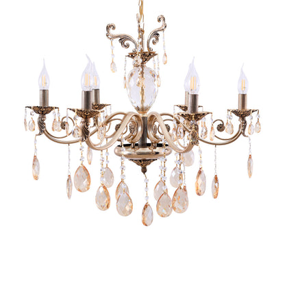 نجفه، 6 لمبة، معدن، 70×70 سم دهبي من قنديل مصر - Chandelier, 6 Lights, Metal, 70×70cm Gold|Kandil Egypt