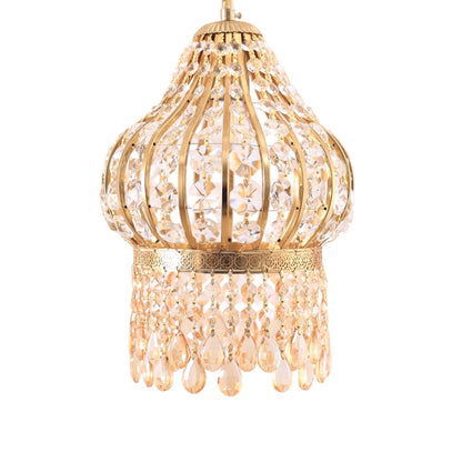 فانوس، 1 لمبة، معدن، 50×24 سم دهبي من قنديل مصر - Lantern, 1 Light, Metal, 50 × 24 cm Gold|Kandil Egypt