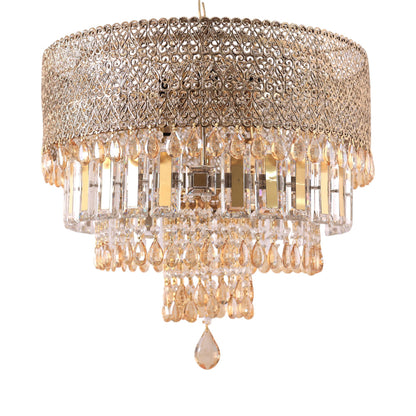 نجفة، 8 لمبة، معدن، 55×50 سم دهبي من قنديل مصر - Chandelier, 8 Lights, Metal, 55×50 cm Gold|Kandil Egypt