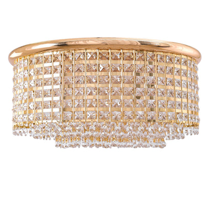 لطش، 8 لمبة، ستانلس ستيل، 50×25 سم ذهبي - Flush Light, 8 Lights, Stainless Steel, 50×25Cm Gold