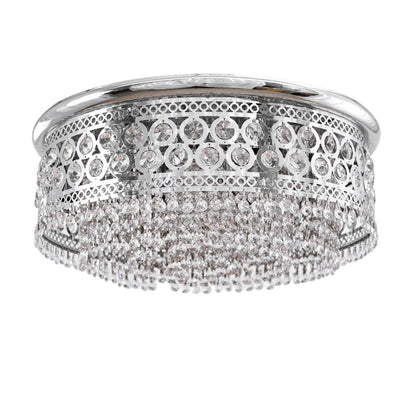 لطش، 8 لمبة، ستانلس ستيل، 50×20 سم كروم - Flush Light, 8 Lights, Stainless Steel, 50×20Cm Chrome