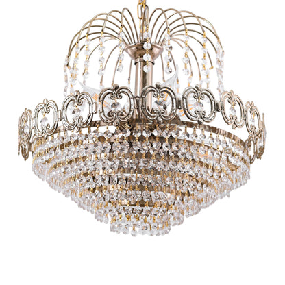 نجفة، 12 لمبة، معدن، 50×55 سم ذهبي - Chandelier, 12 Lights, Metal, 50×55Cm Gold