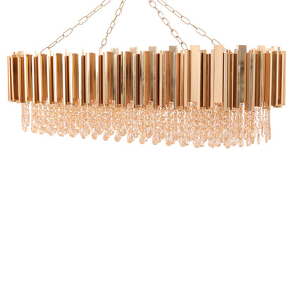 نجفه سليندر، 12 لمبة، معدن، 115*50×75 سم دهبي من قنديل مصر - Slinder Chandelier, 12 Lights, Metal, 115*50×75cm Gold|Kandil Egypt
