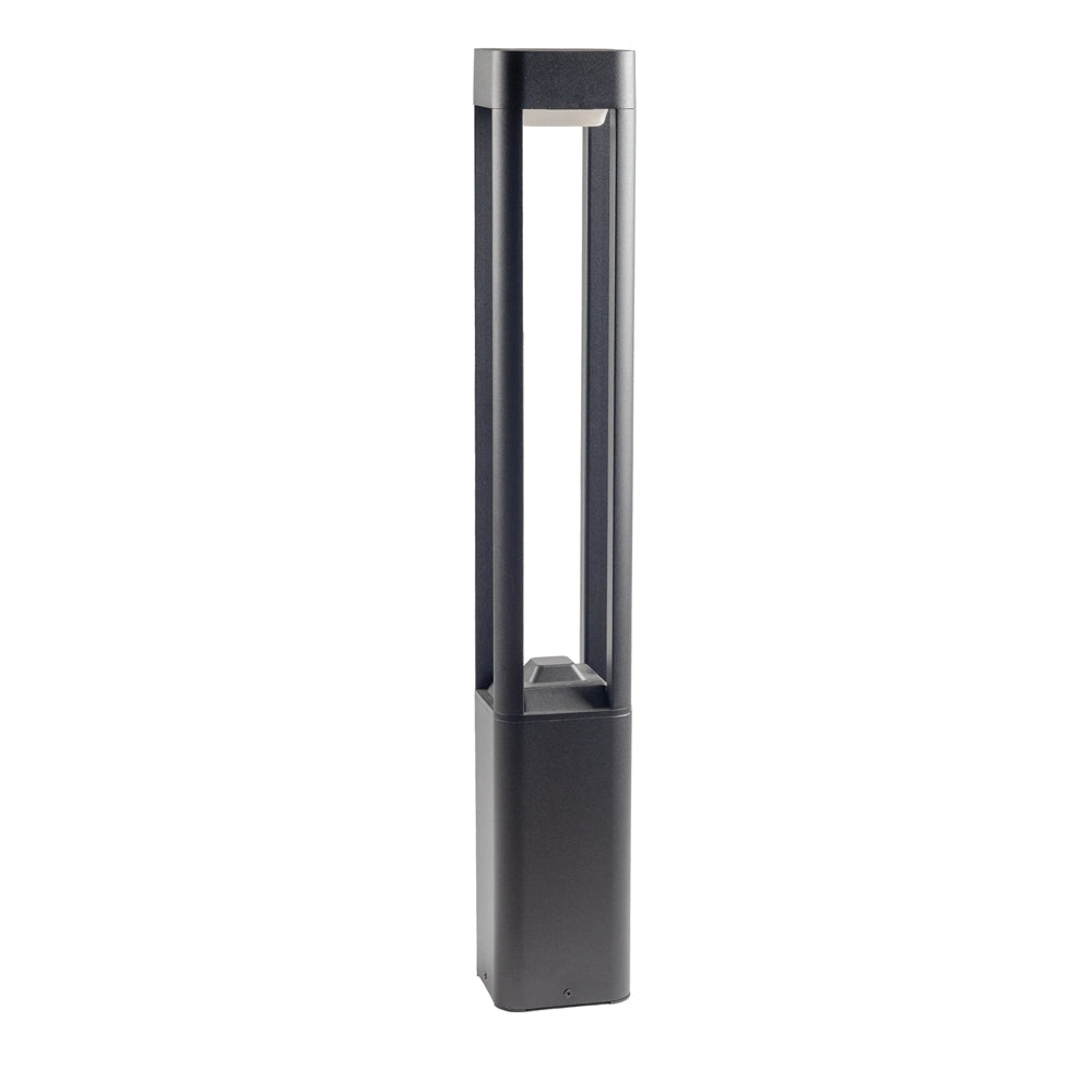 Outdoor Lighting Bollard, Aluminum/plastic, 120×300mm - Black Gray