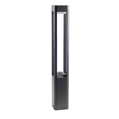 Outdoor Lighting Bollard, Aluminum/plastic, 120×300mm - Black Gray