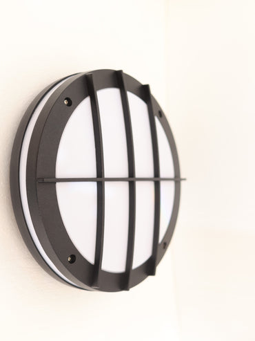 Surface-mounted Flush Light, Aluminum/plastic, 300×90mm - Black