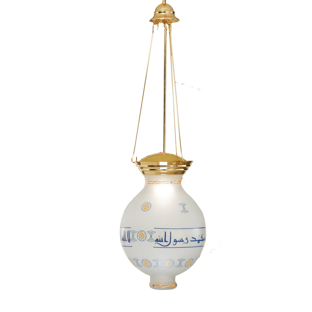 فانوس الحصري، 1 لمبة، 90×35 سم ذهبي من قنديل مصر - ElHosary Lantern, 1 Lights, 90×35 cm Gold|Kandil Egypt