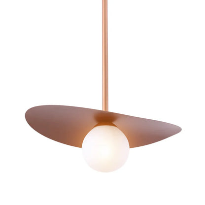 Bronze Hat with Pendant Light