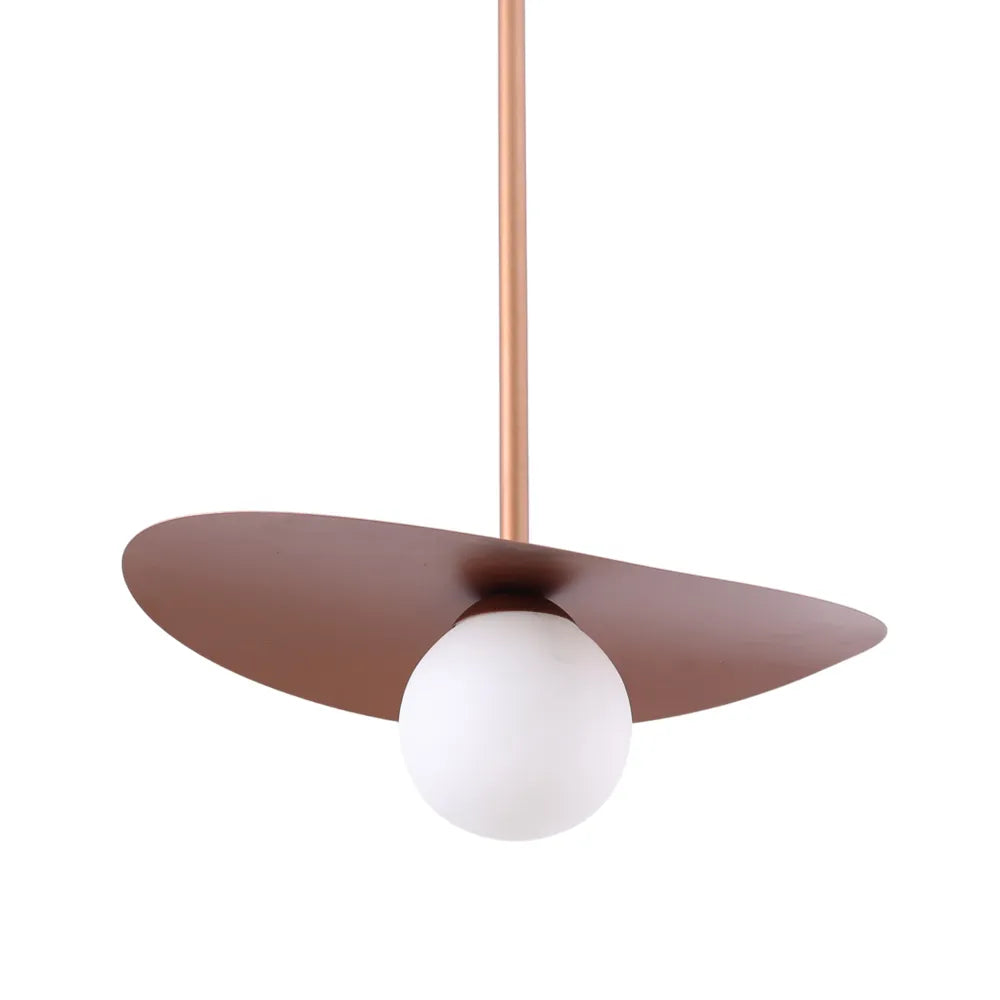 Bronze Hat with Pendant Light