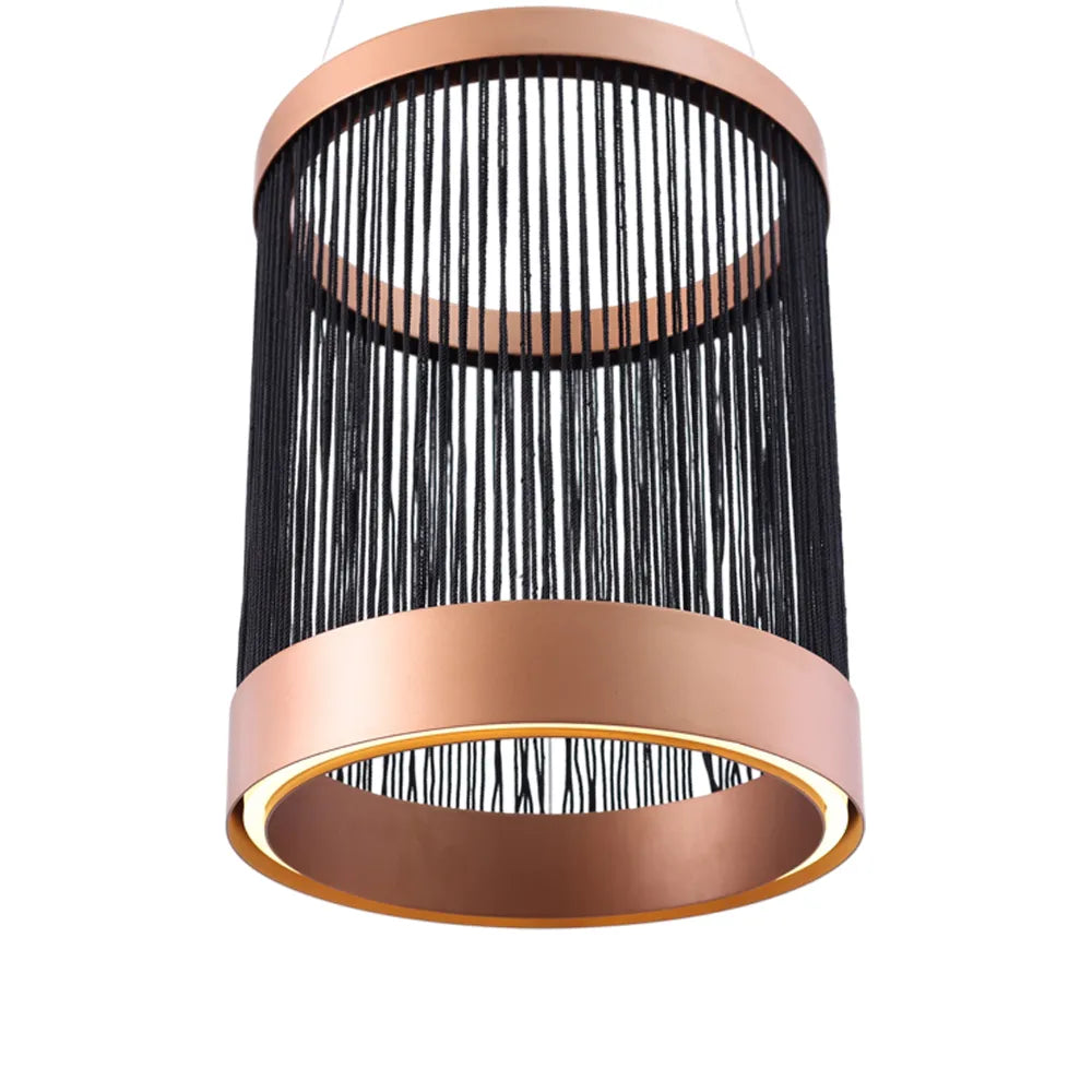 Pyramid Pendant with threads - 40 cm