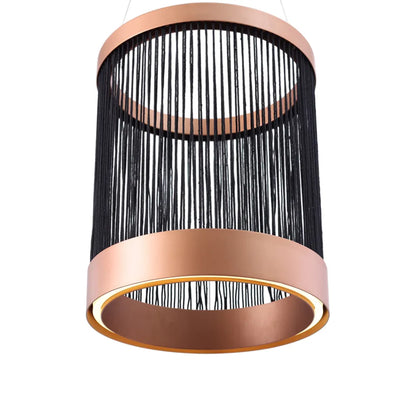 Pyramid Pendant with threads - 40 cm