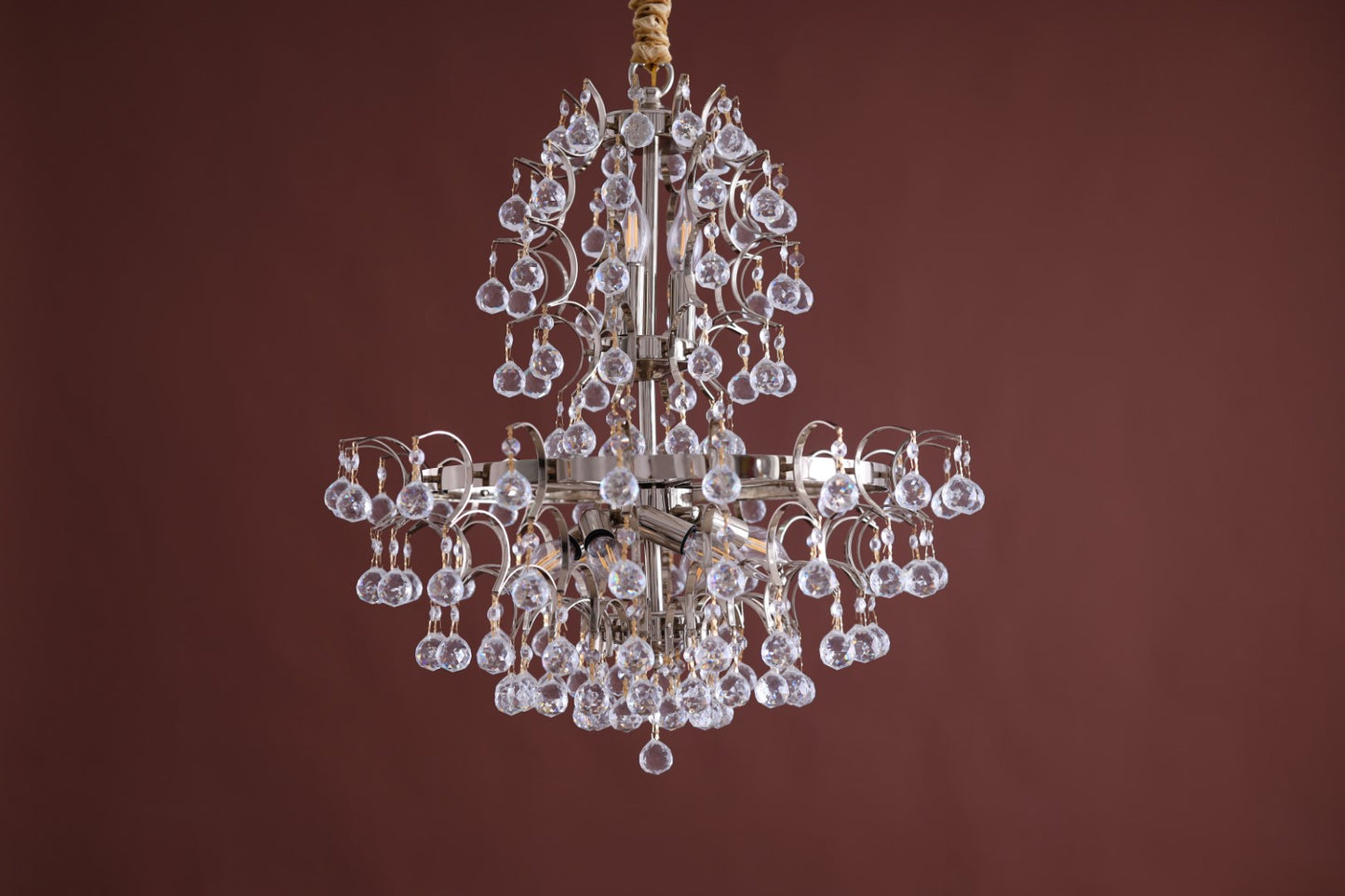 Pineapple chandelier 60 cm 2 floors 2018 gold