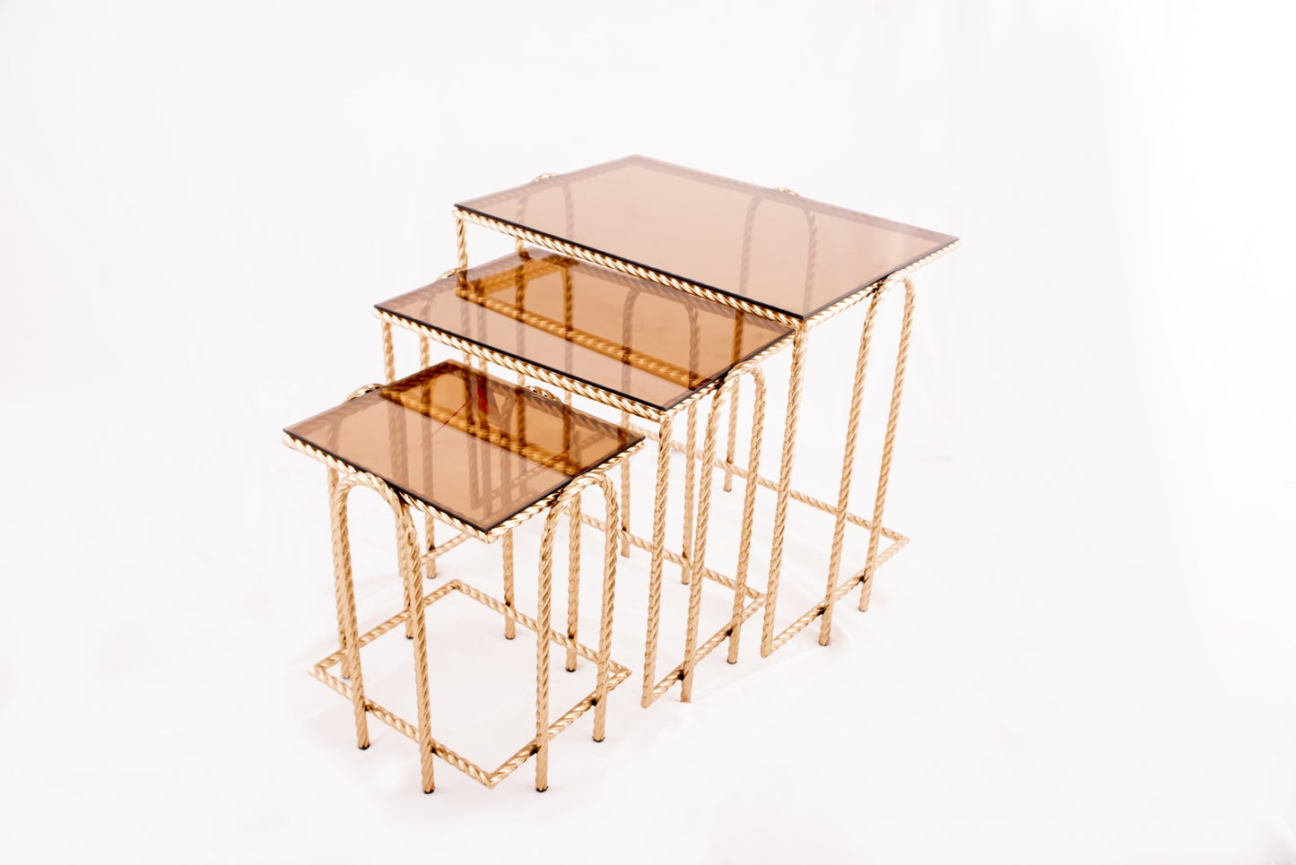 ترابيزة سوليتير مستطيلة من سوني، لون ذهبي