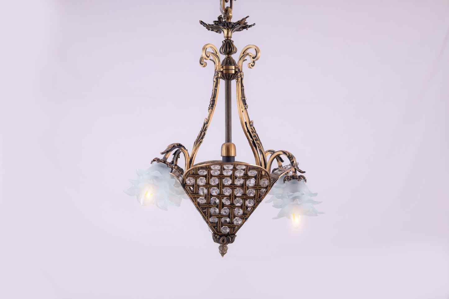 Paris Chandelier, 5 Lights, Copper, 70×100cm - Italian Bronze