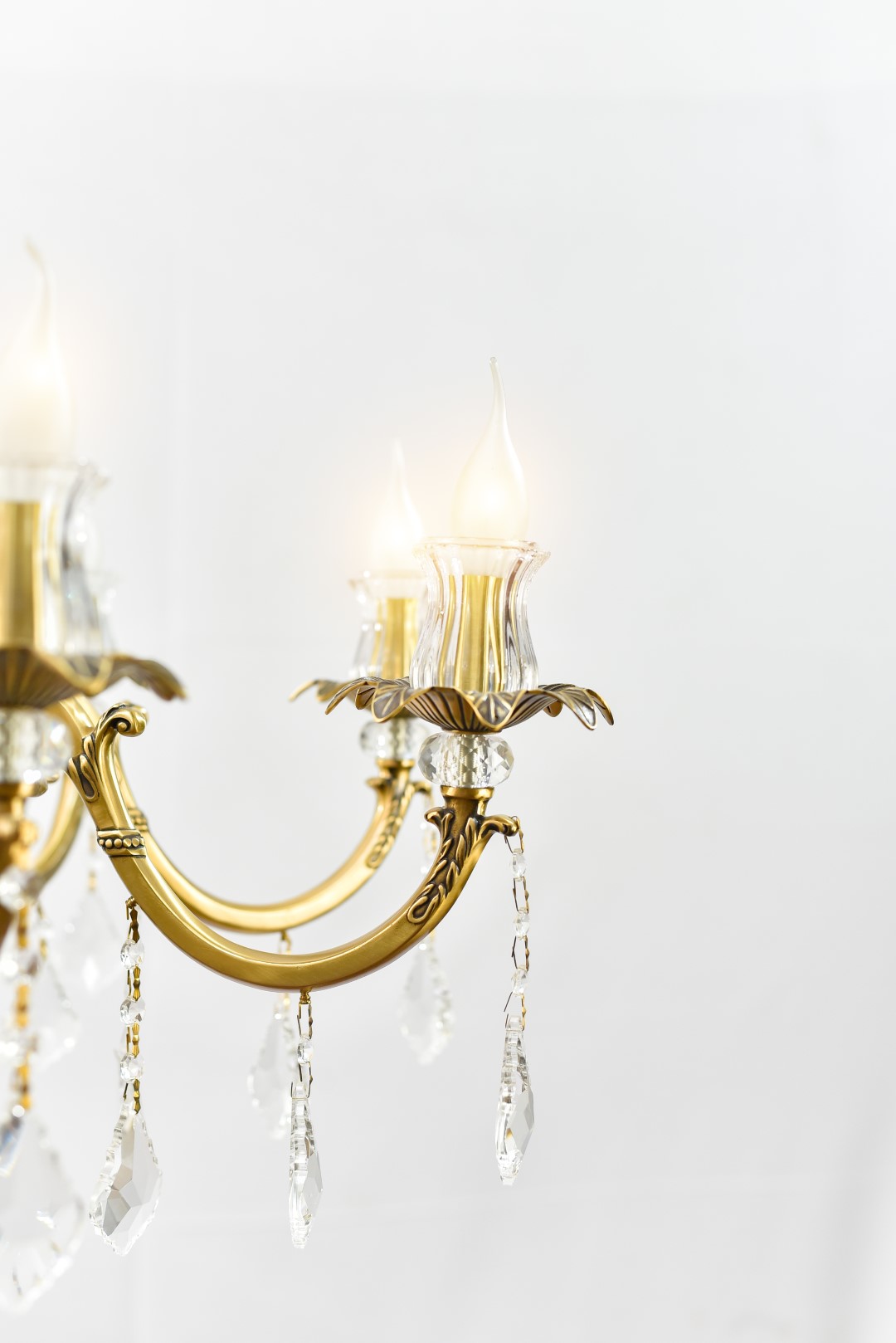 Cuban Chandelier, 8 Lights, Copper, 90×82cm – Italian Bronze