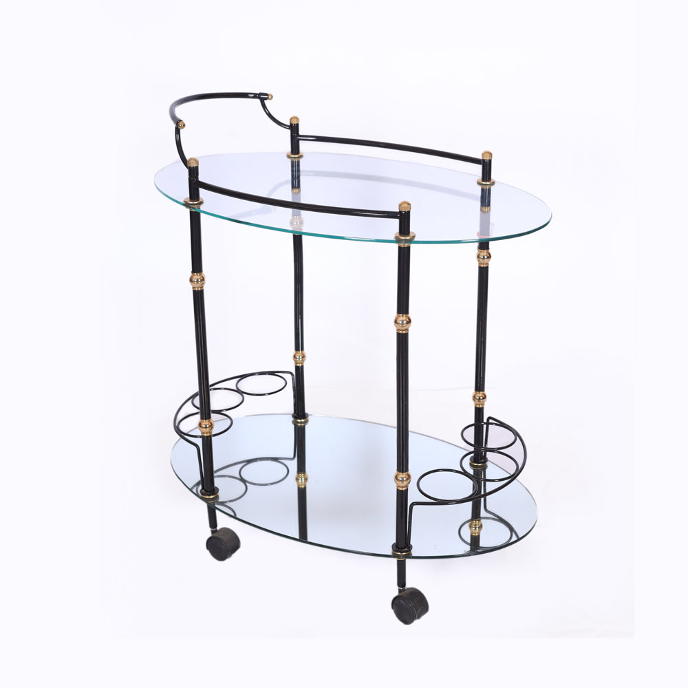 ترابيزة، معدن، 90*55×80 سم - أسود