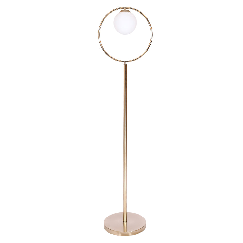 لمبادير، 1 لمبة، معدن، 35×153 سم شامبين من قنديل مصر - Floor Lamp, 1 Lights, Metal, 35×153cm Champagne|Kandil Egypt