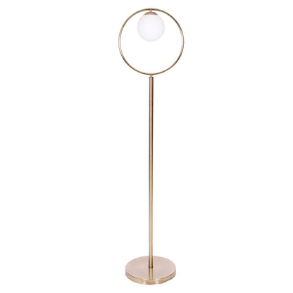لمبادير، 1 لمبة، معدن، 35×153 سم شامبين من قنديل مصر - Floor Lamp, 1 Lights, Metal, 35×153cm Champagne|Kandil Egypt