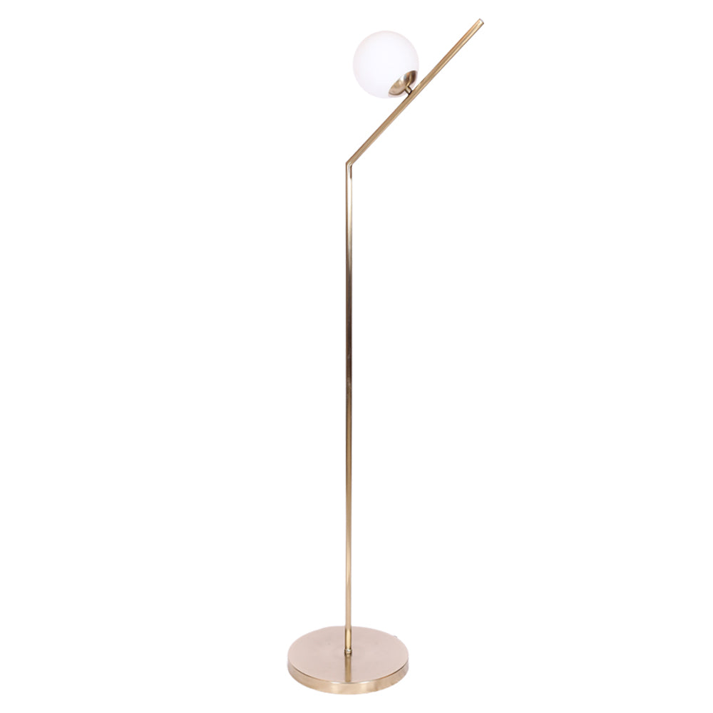 لمبادير، 1 لمبة، معدن، 36×156 سم شامبين من قنديل مصر - Floor Lamp, 1 Lights, Metal, 36×156cm Champagne|Kandil Egypt